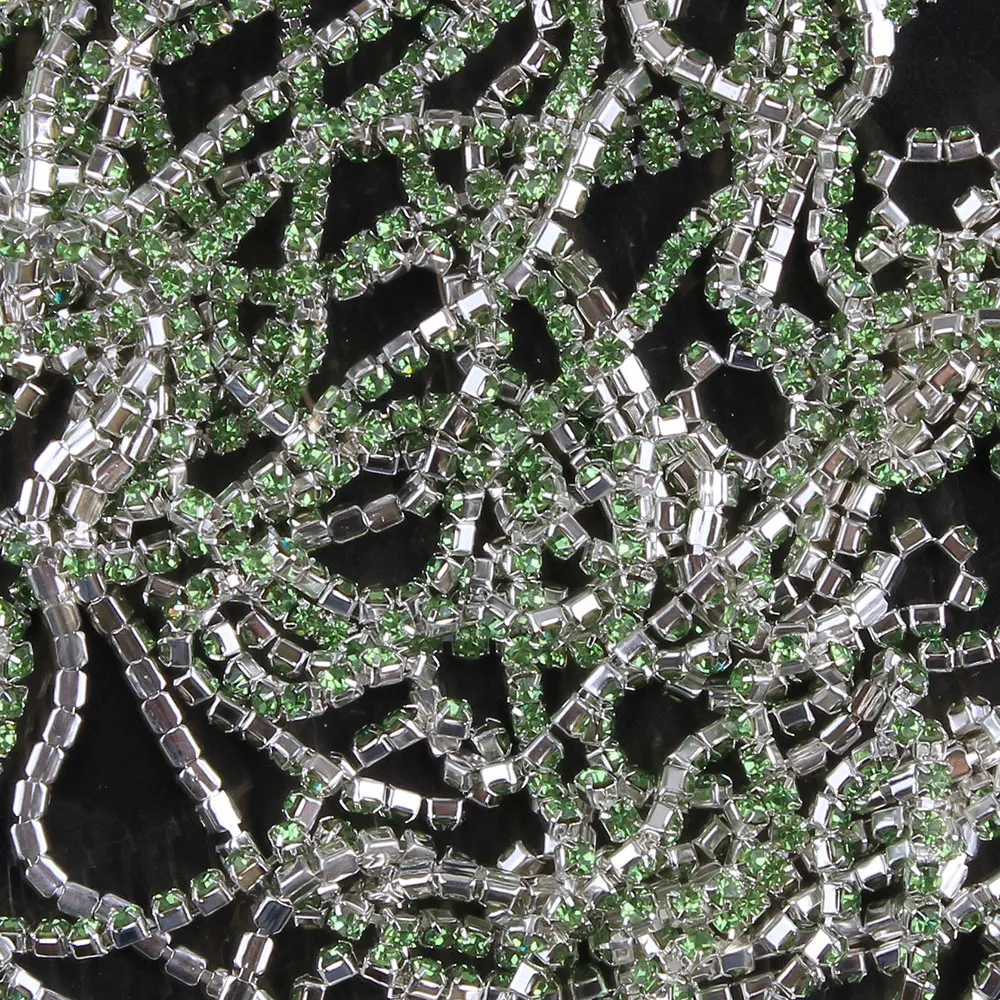 ZOTOONE SS10 Light Green Nail Rhinestone Chain Strass Applique DIY Crystal Trim Stones for Clothes Decoration Sew on Garment Bag
ZOTOONE SS10 Light Green Nail Rhinestone Chain Strass Applique DIY Crystal Trim Stones for Clothes Decoration Sew on Garment Bag