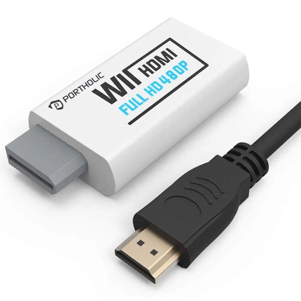 For Wii to HDMI Converter with 5ft High Speed HDMI Cable Wii2HDMI Adapter Output Video&Audio with 3.5mm Jack Audio, Support Al
For Wii to HDMI Converter with 5ft High Speed HDMI Cable Wii2HDMI Adapter Output Video&Audio with 3.5mm Jack Audio, Support Al