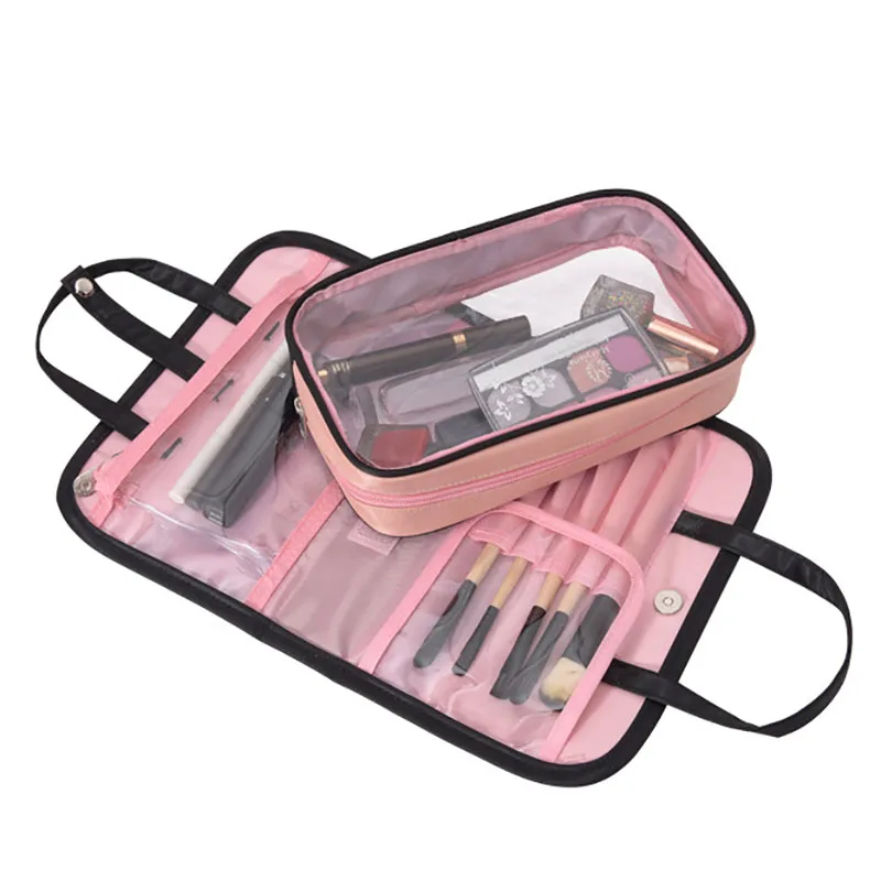 Korean Travel bag Women Portable Cosmetics packing cubes 2 in 1 Large Capacity Waterproof Makeup Organizer Beauty Storage Bags
Korean Travel bag Women Portable Cosmetics packing cubes 2 in 1 Large Capacity Waterproof Makeup Organizer Beauty Storage Bags