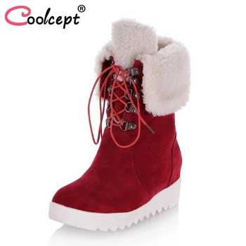 Coolcept Women Size 34-43 Woman Flats Boots Plush Fur Winter Shoes Half Short Boots Fashion Woman' Shoes Warm Snow Boots Female
Coolcept Women Size 34-43 Woman Flats Boots Plush Fur Winter Shoes Half Short Boots Fashion Woman' Shoes Warm Snow Boots Female