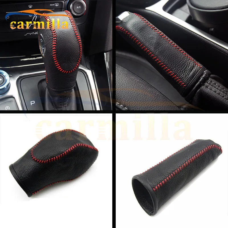 1Pc Leather Shift Knob Cover Gear Head Covers Hand Brake Cover for Ford Focus 3 MK3 AT LHD 2012 Black with Red Line Accessories
1Pc Leather Shift Knob Cover Gear Head Covers Hand Brake Cover for Ford Focus 3 MK3 AT LHD 2012 Black with Red Line Accessories