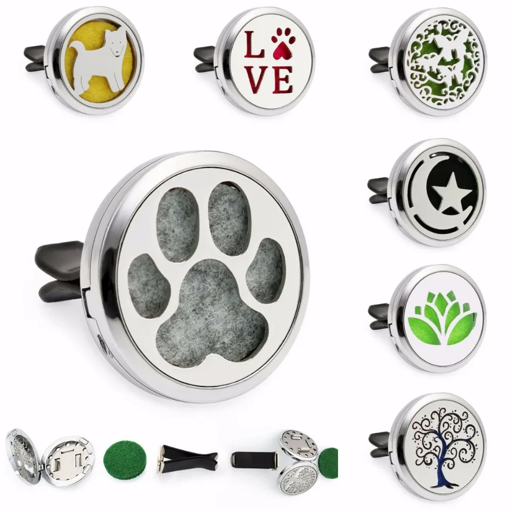 30mm Removable Car Vent Clip Diffuser Locket Bear Paw Moon Stars Essential Oil Aromatherapy Car Perfume Locket 10pcs Pads Gifts
30mm Removable Car Vent Clip Diffuser Locket Bear Paw Moon Stars Essential Oil Aromatherapy Car Perfume Locket 10pcs Pads Gifts