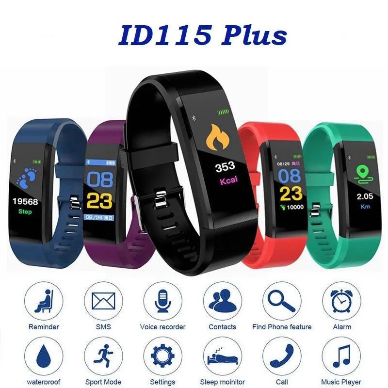 Smart Bracelet Fitness Tracker Sport Watch Men Women Heart Rate Blood Pressure Monitor Band Color Screen Bluetooth Smart Watches
Smart Bracelet Fitness Tracker Sport Watch Men Women Heart Rate Blood Pressure Monitor Band Color Screen Bluetooth Smart Watches