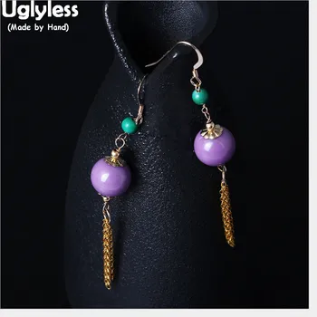 Uglyless Anti-fade 14K Filled Gold 9K Gold Chains Tassel Earrings for Women Nature Purple Mica Earring Bohemia Turquoise Brincos
Uglyless Anti-fade 14K Filled Gold 9K Gold Chains Tassel Earrings for Women Nature Purple Mica Earring Bohemia Turquoise Brincos