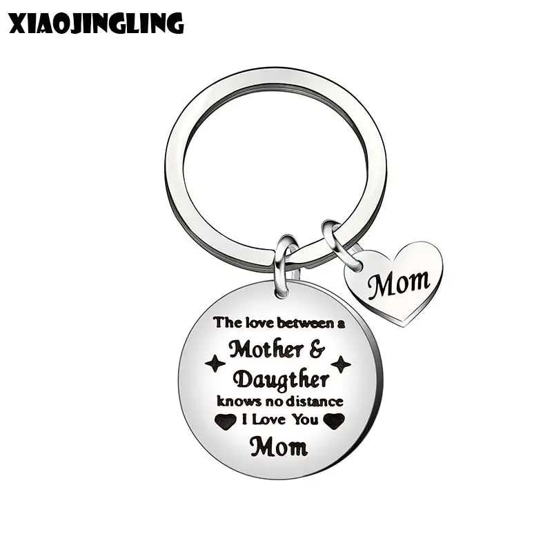 XIAOJINGLING Charm Stainless Steel Keychain THE LOVE BETWEEN MOTHER DAUGHTER KNOWS NO DISTANCE Car Keychain Keyring For Women
XIAOJINGLING Charm Stainless Steel Keychain THE LOVE BETWEEN MOTHER DAUGHTER KNOWS NO DISTANCE Car Keychain Keyring For Women