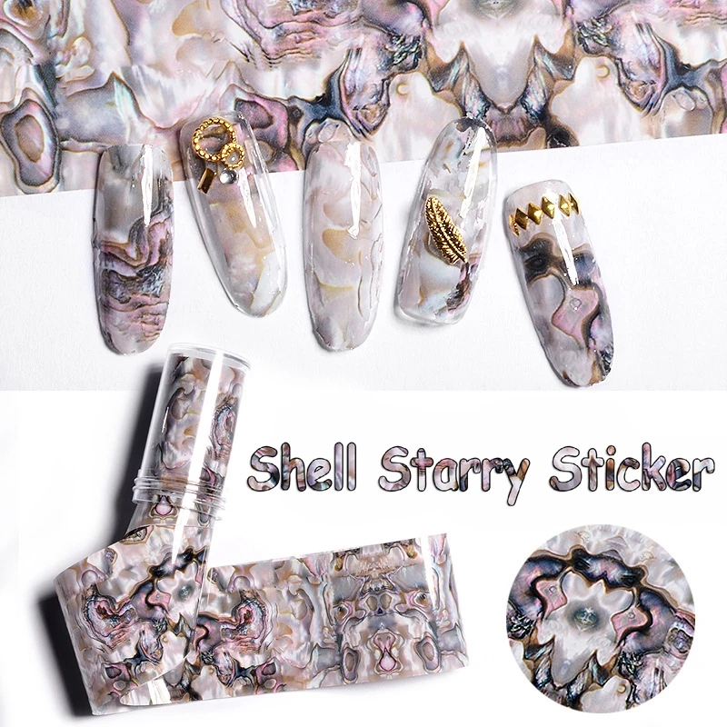 1 Roll 4*120CM Shell Abalone Starry Sky 3D Nail Sticker Decal Gradient Marble Design Nail Art Thermal Transfer Foil DIY Tip Tool
1 Roll 4*120CM Shell Abalone Starry Sky 3D Nail Sticker Decal Gradient Marble Design Nail Art Thermal Transfer Foil DIY Tip Tool