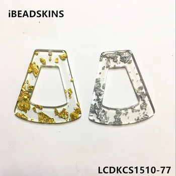 New arrival! 40x35mm 50pcs/lot Acrylic built-in silver foil effect Trapezoid-shape charms for earring/Jewelry DIY making
New arrival! 40x35mm 50pcs/lot Acrylic built-in silver foil effect Trapezoid-shape charms for earring/Jewelry DIY making
