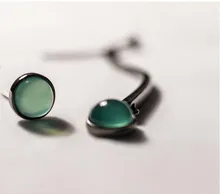 Fashion Black 925 sterling silver earrings for women Silver S925 jewelry stud earrings green stone earing for female girls
Fashion Black 925 sterling silver earrings for women Silver S925 jewelry stud earrings green stone earing for female girls