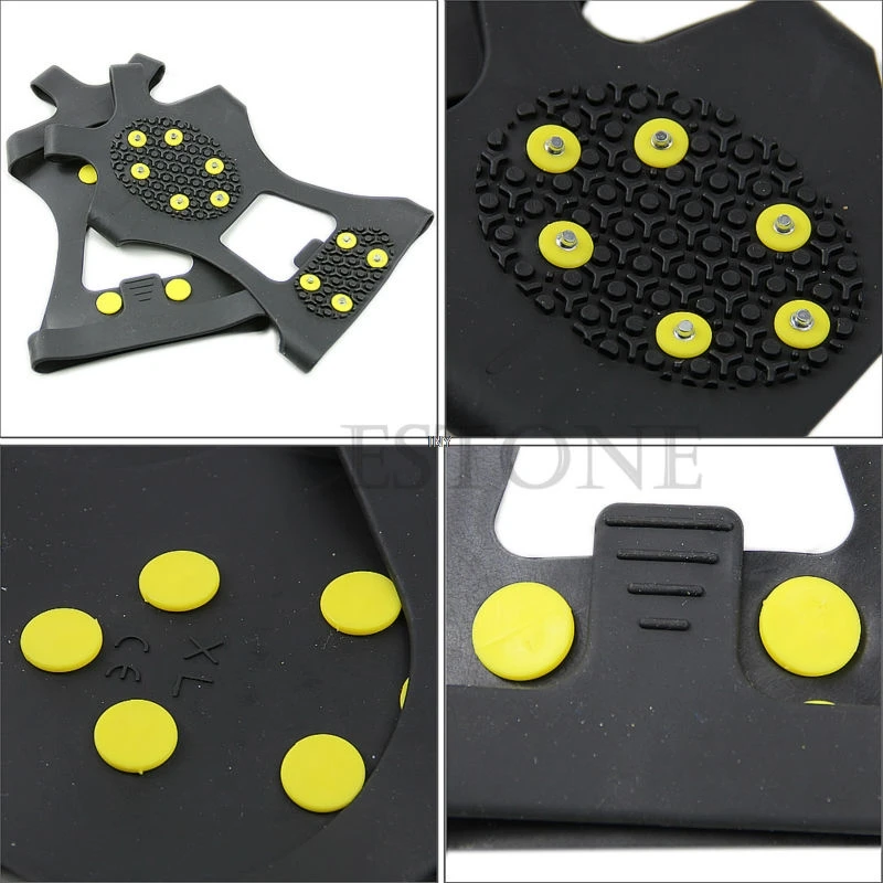 High Quality Brand New Snow Non-slip Cleats Anti-Slip Overshoes Studded Ice Traction Shoe Covers Spike S/M/L/XL Size Choice
High Quality Brand New Snow Non-slip Cleats Anti-Slip Overshoes Studded Ice Traction Shoe Covers Spike S/M/L/XL Size Choice