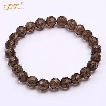 JYX Natural Smoky Quartz Bracelet 8mm special Faced Round Crystal Beads Elasticated Bracelet Fashion Jewelry 7.5"
JYX Natural Smoky Quartz Bracelet 8mm special Faced Round Crystal Beads Elasticated Bracelet Fashion Jewelry 7.5"