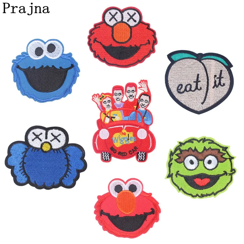 Prajna Sesame Street Cheap Embroidered Patches Peach Car Sewing Fabric Patches Iron On Clothes For Sewing Stools Accessories New
Prajna Sesame Street Cheap Embroidered Patches Peach Car Sewing Fabric Patches Iron On Clothes For Sewing Stools Accessories New