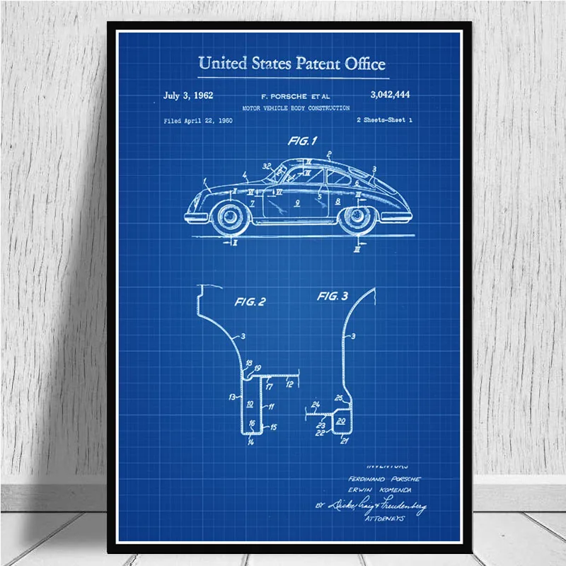 Poster Prints 1962 GTR Racing Car 911 BMW Blueprint Modern Art Painting Wall Art Canvas Wall Pictures For Living Room Home Decor
Poster Prints 1962 GTR Racing Car 911 BMW Blueprint Modern Art Painting Wall Art Canvas Wall Pictures For Living Room Home Decor