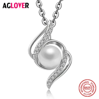 Christmas Hot Sale 925 Sterling Silver Zircon Pearl Necklace Fashion Woman 6mm Pearl Pendant Glamour Jewelry 50cm Long Necklace
Christmas Hot Sale 925 Sterling Silver Zircon Pearl Necklace Fashion Woman 6mm Pearl Pendant Glamour Jewelry 50cm Long Necklace