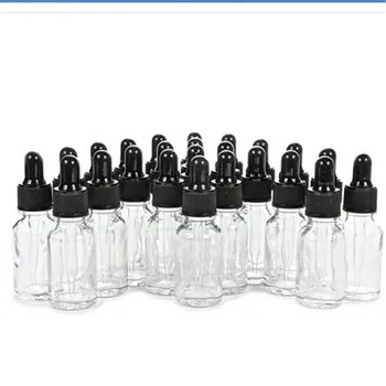 24, Clear, 15 ml (1/2 oz) Glass Bottles, with Glass Eye Droppers for essential oils aromatherapy Empty Refillable Bottles
24, Clear, 15 ml (1/2 oz) Glass Bottles, with Glass Eye Droppers for essential oils aromatherapy Empty Refillable Bottles