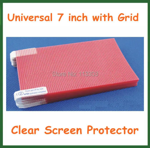 100pcs Universal 7 inch Clear LCD Screen Protector Protective Film with Grid for GPS MP4 MP5 Camera Tablet 151x92mm
100pcs Universal 7 inch Clear LCD Screen Protector Protective Film with Grid for GPS MP4 MP5 Camera Tablet 151x92mm