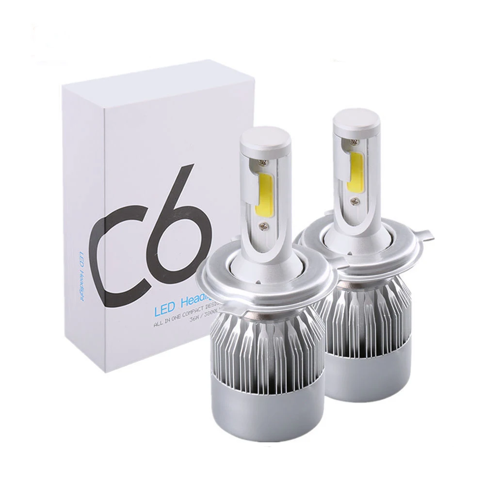 1 Pair 72W 12000LM H4 LED Headlight Kit High Low Turbo Bulbs COB LED 6000K Car Lights
1 Pair 72W 12000LM H4 LED Headlight Kit High Low Turbo Bulbs COB LED 6000K Car Lights