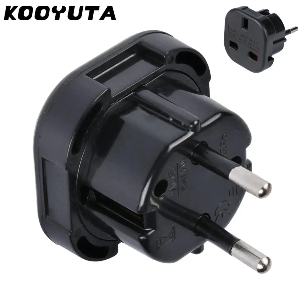KOOYUTA 8PCS/LOT Universal Travel UK to EU Euro Plug AC Power Charger Adapter Converter Socket Power Plug Adaptor Connector
KOOYUTA 8PCS/LOT Universal Travel UK to EU Euro Plug AC Power Charger Adapter Converter Socket Power Plug Adaptor Connector