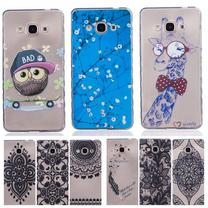 Butterfly Owl Bear Transparent Soft TPU Phone font b Case b font For Sumsung Galaxy J3
