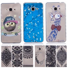 Butterfly Owl Bear Transparent Soft TPU Phone Case For Sumsung Galaxy J3 Pro J3110 SM-J3119 J3118 Cartoon Silicon Back Cover