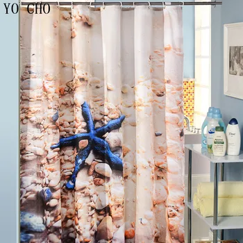 New thick Bathroom Polyester Shower Curtain Shells and Starfish Design Waterproof Fabric Sea Bathroom Curtain 12 Hook
New thick Bathroom Polyester Shower Curtain Shells and Starfish Design Waterproof Fabric Sea Bathroom Curtain 12 Hook