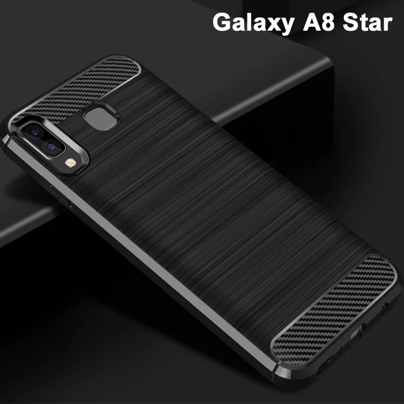 Чехол из ТПУ для samsung galaxy a8 star чехол углеродного волокна Samsung A 8 Star|Бамперы| |