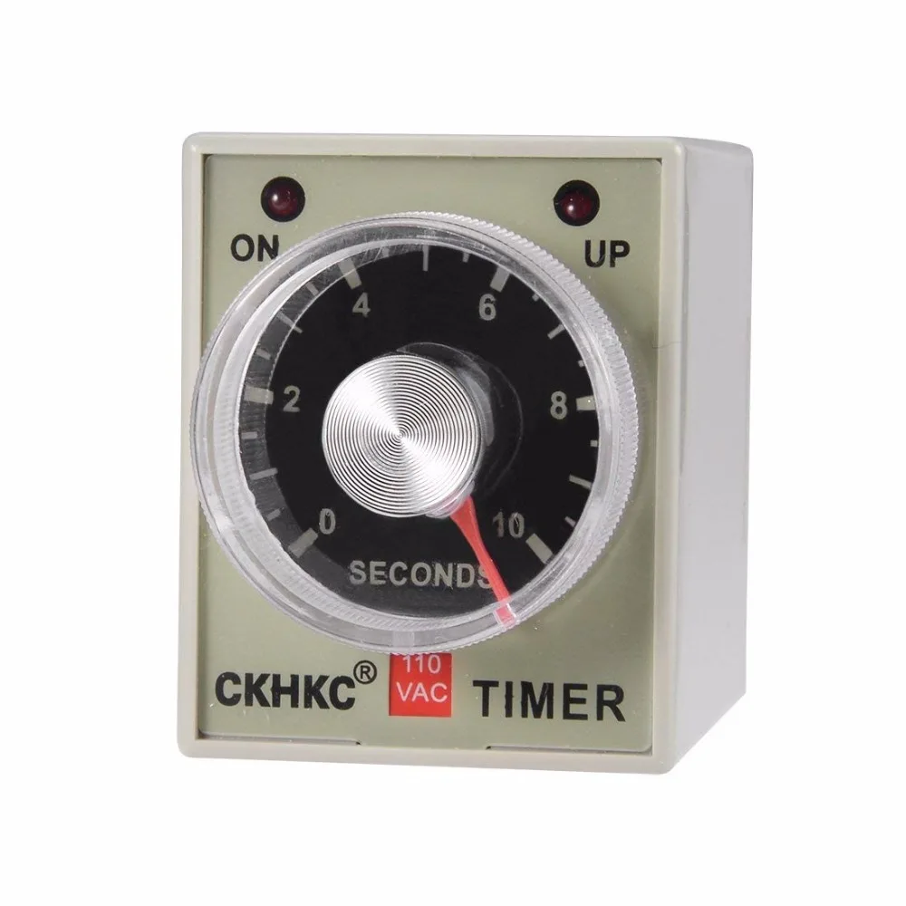 AC110V 220V DC12V DC24V 10S 8 Terminals Range Adjustable Delay Timer Time Relay AH3-3 with Base
AC110V 220V DC12V DC24V 10S 8 Terminals Range Adjustable Delay Timer Time Relay AH3-3 with Base