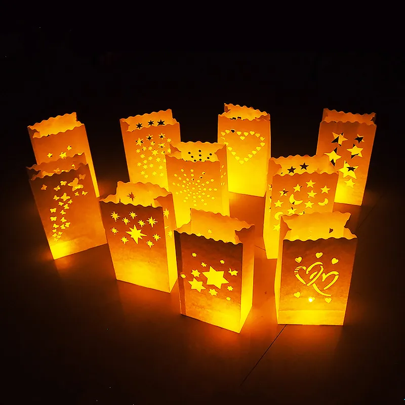 10pcs! DIY Luminaria Paper bag candle light candle holder birthday wedding party decoration
10pcs! DIY Luminaria Paper bag candle light candle holder birthday wedding party decoration