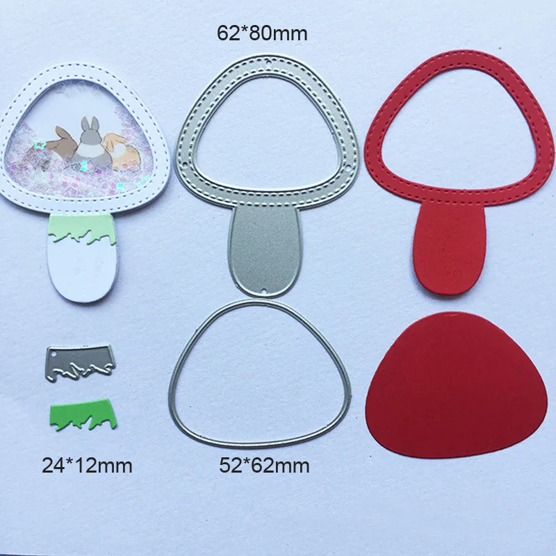 

Dies Scrapbooking Mushroom Frame METAL CUTTING DIES New 2019 Stamps Craft Die Cut Embossing Stencil Shaker Paper Card Making