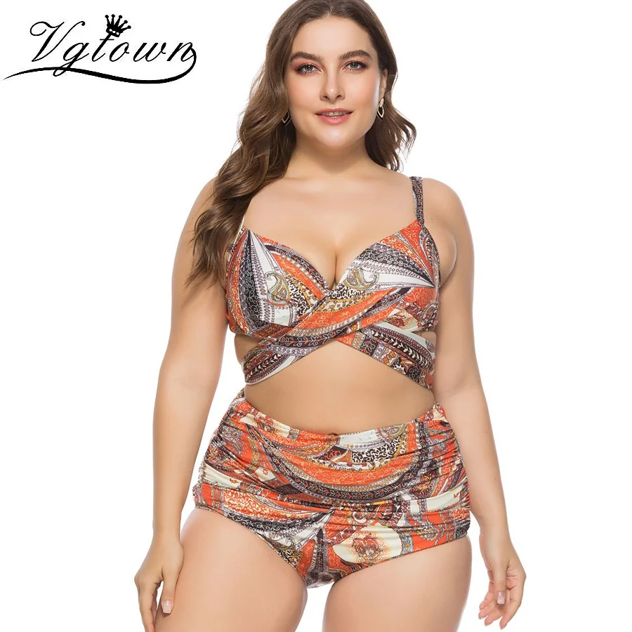 VGTWON Printed Swimsuits of Large Sizes 6XL Bikini Set for Women Swimsuit Push Up Bikinis for Female Bather Biquini Swimwear
VGTWON Printed Swimsuits of Large Sizes 6XL Bikini Set for Women Swimsuit Push Up Bikinis for Female Bather Biquini Swimwear