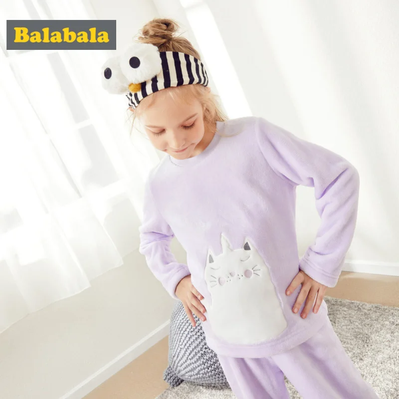 Balabala Girls 2-Piece Cat Snug Fit Cotton&Fleece Pjs Long Sleeve Crewneck Shirt + Pull-on Pants Set Teenage Girls Pajamas Set
Balabala Girls 2-Piece Cat Snug Fit Cotton&Fleece Pjs Long Sleeve Crewneck Shirt + Pull-on Pants Set Teenage Girls Pajamas Set