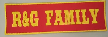 free shipping custom embroidery patches or badges with the big size 10 inch letters rectangular logo for ironing on the clothing
free shipping custom embroidery patches or badges with the big size 10 inch letters rectangular logo for ironing on the clothing