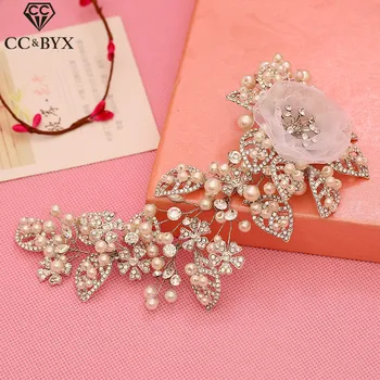 CC Hairbands Crown Cubic Zircon Crystal Leaf Flowers Pearl Wedding Hair Accessories For Bridal Romantic Engagaement Jewelry s497
CC Hairbands Crown Cubic Zircon Crystal Leaf Flowers Pearl Wedding Hair Accessories For Bridal Romantic Engagaement Jewelry s497