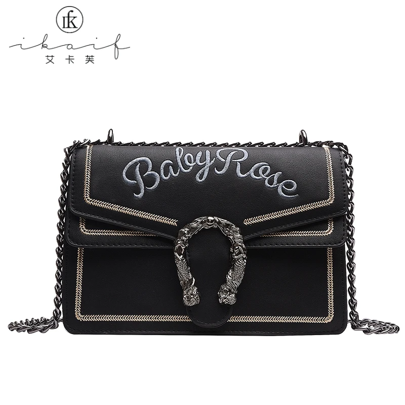 Female 2019 New Letter Embroidery Chain Fashion Shoulder Messenger Bag New Women Small Brand Designer Crossbody Bag Handbag
Female 2019 New Letter Embroidery Chain Fashion Shoulder Messenger Bag New Women Small Brand Designer Crossbody Bag Handbag