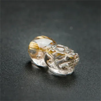 Genuine Natural Titanium Rutilated Quartz Stone Women Man PiXiu Carved Powerful Wealth Pendant 20*12*9mm
Genuine Natural Titanium Rutilated Quartz Stone Women Man PiXiu Carved Powerful Wealth Pendant 20*12*9mm