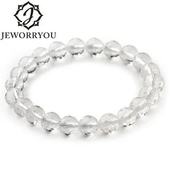 8-10mm Clear Quartz Crystal Bracelet White Cut Rhinestone Bracelet Femme Stone Bracelet Male
8-10mm Clear Quartz Crystal Bracelet White Cut Rhinestone Bracelet Femme Stone Bracelet Male