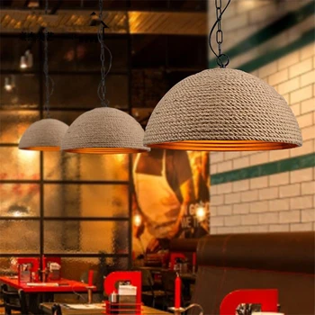 American Country Hemp Rope Pendant Lights Hander Retro Iron Living Room Bedroom Art Restaurant Bar Pastoral Pendant Lamp Fixture
American Country Hemp Rope Pendant Lights Hander Retro Iron Living Room Bedroom Art Restaurant Bar Pastoral Pendant Lamp Fixture