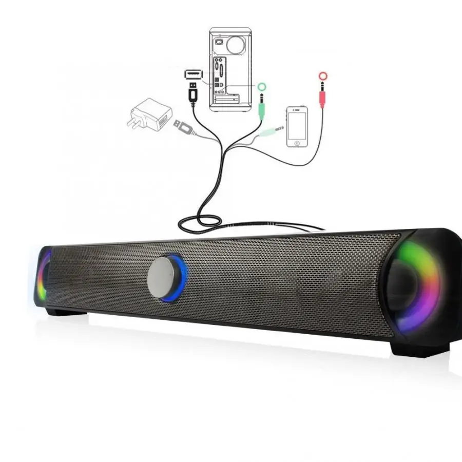 9014BL Multimedia Speaker HIFI Subwoofer Stereo Computer Speaker Colorful LED Speakers
9014BL Multimedia Speaker HIFI Subwoofer Stereo Computer Speaker Colorful LED Speakers