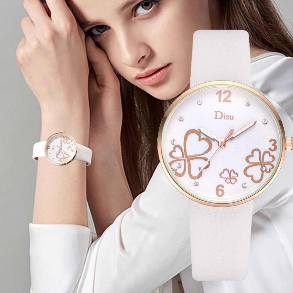 Disu Luxury Fashion Lady Watches Frosted Dial Heart Shape Pattern Leather Belt Watch Quartz Watch Reloj hombre Round Analog B40
Disu Luxury Fashion Lady Watches Frosted Dial Heart Shape Pattern Leather Belt Watch Quartz Watch Reloj hombre Round Analog B40