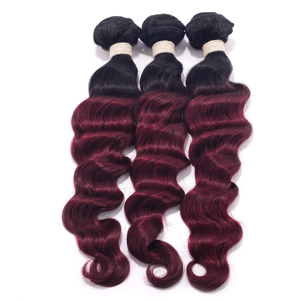 CHOCOLATE Hair Bundles Loose Wave Hair Bundles Brazilian Remy Human Hair 3 Bundles Remy Ombre 2 Tone Color Black/Burgundy
CHOCOLATE Hair Bundles Loose Wave Hair Bundles Brazilian Remy Human Hair 3 Bundles Remy Ombre 2 Tone Color Black/Burgundy