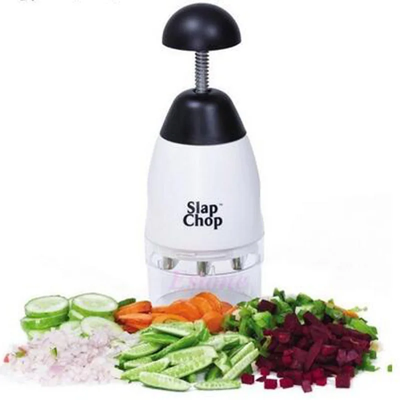 Image Garlic Triturator Food Chopper Slap Chop Fruit Vegetable Grater Kitchen Tool New Free shipping
