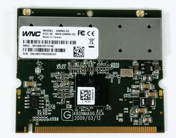 Adapter Card for Atheros AR9220 WNC DNMA-92 WiFi 2x2 Mini PCI Module Card 802.11n a/b/g Dual Band 300Mbps
Adapter Card for Atheros AR9220 WNC DNMA-92 WiFi 2x2 Mini PCI Module Card 802.11n a/b/g Dual Band 300Mbps