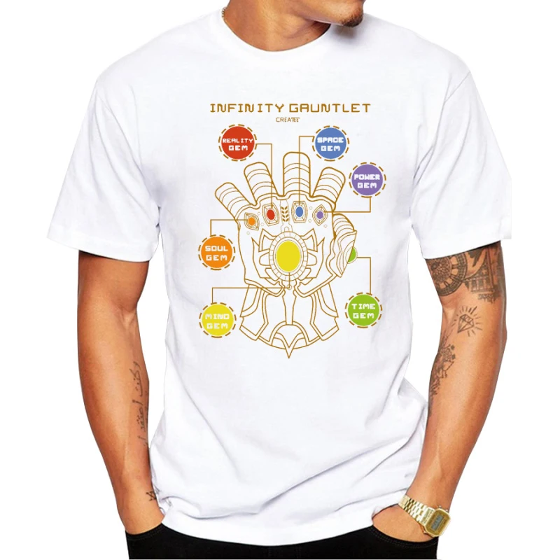 New Arrival Men Avengers Infinity War T Shirt Fashion Thanos Gauntlet Printed T-Shirt Short Sleeve Tee Hipster Cool Tops
New Arrival Men Avengers Infinity War T Shirt Fashion Thanos Gauntlet Printed T-Shirt Short Sleeve Tee Hipster Cool Tops