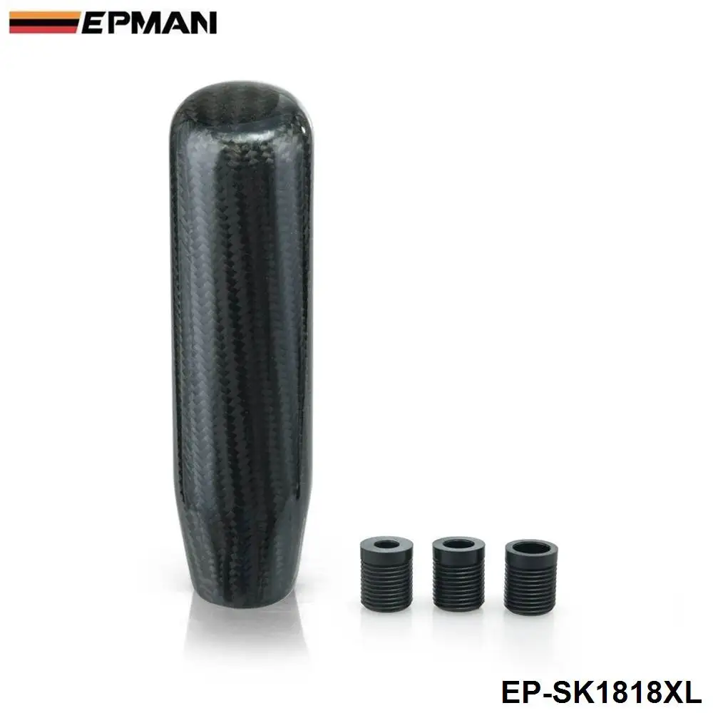 130mm Carbon Fiber Manual Transmission Aluminum Gear Shift Knob For Audi TT S3 A3 03-06 Seat Leon Cupra BAM EP-SK1818XL