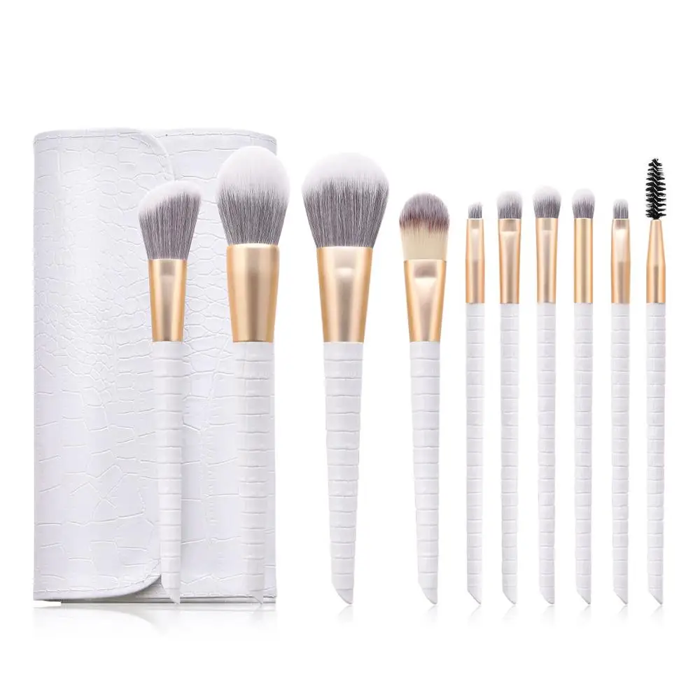 10 Pcs Makeup Brushes Set With Bag Pro Beauty Make Up Cosmetics Tools Foundation Powder Blush Eyeshadow Eyebrow Eyelash Brushes
10 Pcs Makeup Brushes Set With Bag Pro Beauty Make Up Cosmetics Tools Foundation Powder Blush Eyeshadow Eyebrow Eyelash Brushes