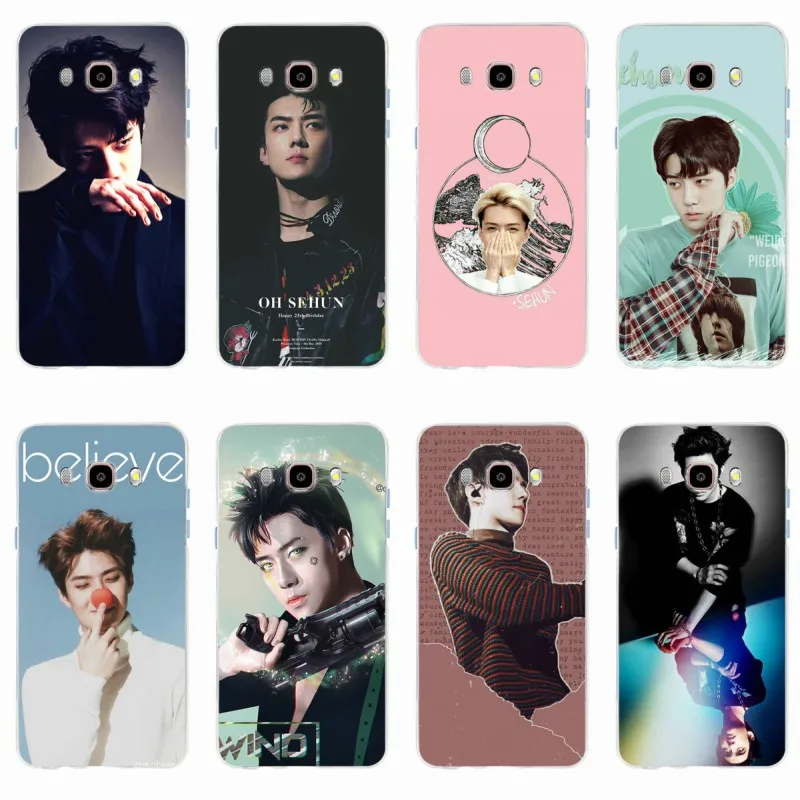 Чехол EXO kpop Oh SeHun Мягкий Силиконовый ТПУ чехол для телефона Samsung Galaxy S6 S6edge S6Plus A7 S7edge