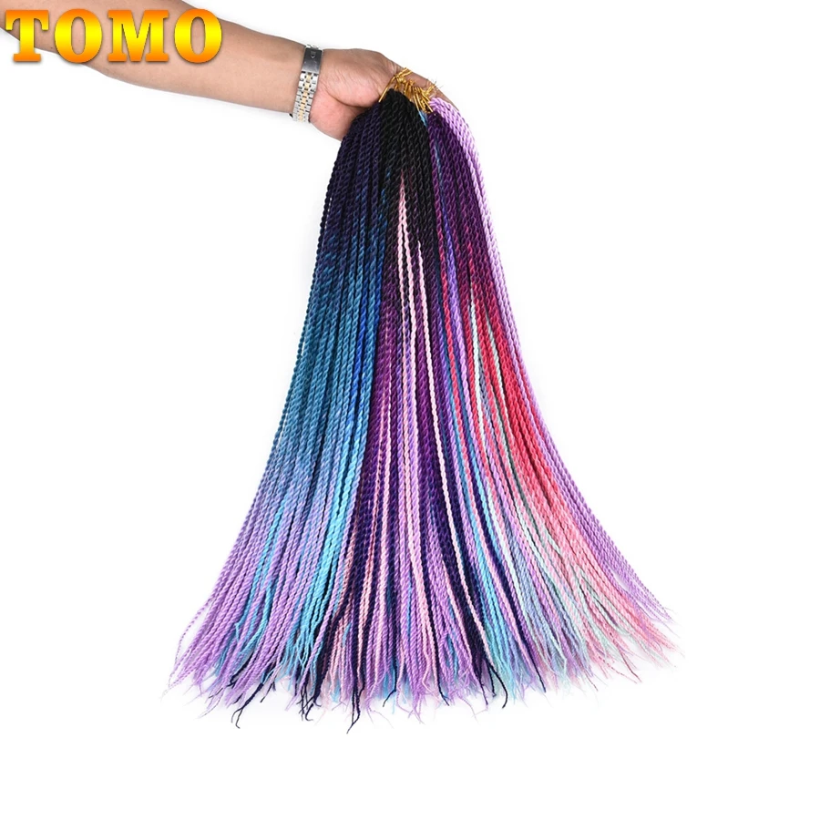 TOMO 24Inch 30Roots Small Crochet Braids Hair Senegalese Twist Ombre Synthetic Colored Braiding Hair Extensions Crochet Hair
TOMO 24Inch 30Roots Small Crochet Braids Hair Senegalese Twist Ombre Synthetic Colored Braiding Hair Extensions Crochet Hair