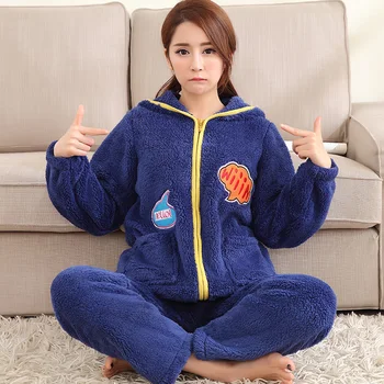 pajama women set winter warm Flannel zipper ladies pajamas pyjamas woman lounge sleep pullover with hat sleepwear
pajama women set winter warm Flannel zipper ladies pajamas pyjamas woman lounge sleep pullover with hat sleepwear