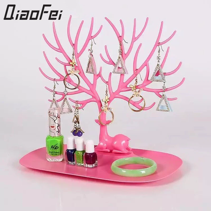 QiaoFei Jwelry Organizer Necklace Earring Deer Stand Display Holder Show Rack Display Necklace Organizer jewellery holder
QiaoFei Jwelry Organizer Necklace Earring Deer Stand Display Holder Show Rack Display Necklace Organizer jewellery holder