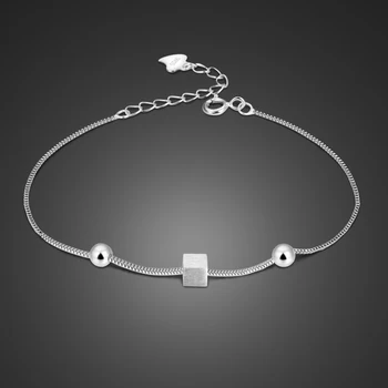 Women's 925 sterling silver bracelet geometric elements matte square pendant solid silver bracelet simple style birthday present
Women's 925 sterling silver bracelet geometric elements matte square pendant solid silver bracelet simple style birthday present