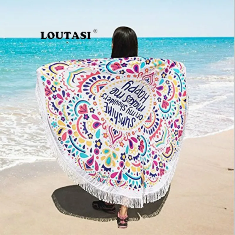 LOUTASI Round Beach Towels New Large Microfiber Printed Yoga Towel With Tassel Serviette De Plage Toalla Circle Playa shawl
LOUTASI Round Beach Towels New Large Microfiber Printed Yoga Towel With Tassel Serviette De Plage Toalla Circle Playa shawl